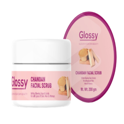 Glossy Chandan Facial Scrub (চন্দন ফেসিয়াল) 200 gm